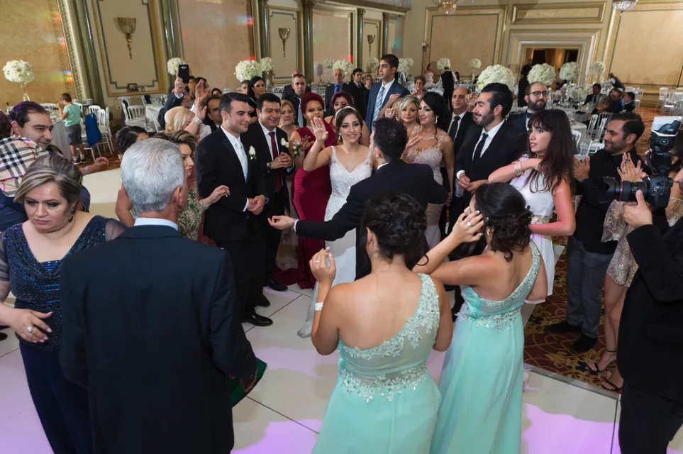 dancing and celebrating at Armenian wedding  at Imperial Event Venue - armenian banquet hall