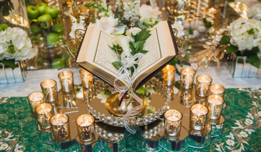 Sacred Book  at Persian Wedding