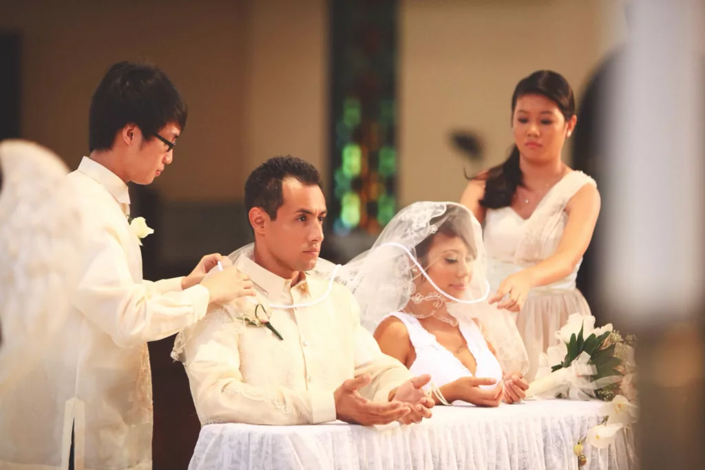 filipino catholic veil and cord ceremony