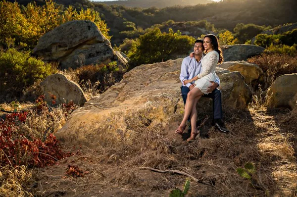 Engagement Photo Shoot - Couple At Laguna Beach Wilderness