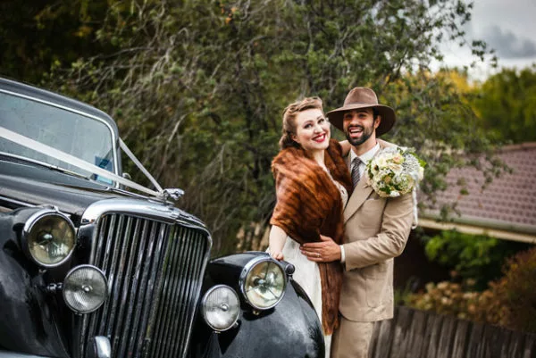 Wedding Themes - Vintage Gangster Bride And Groom