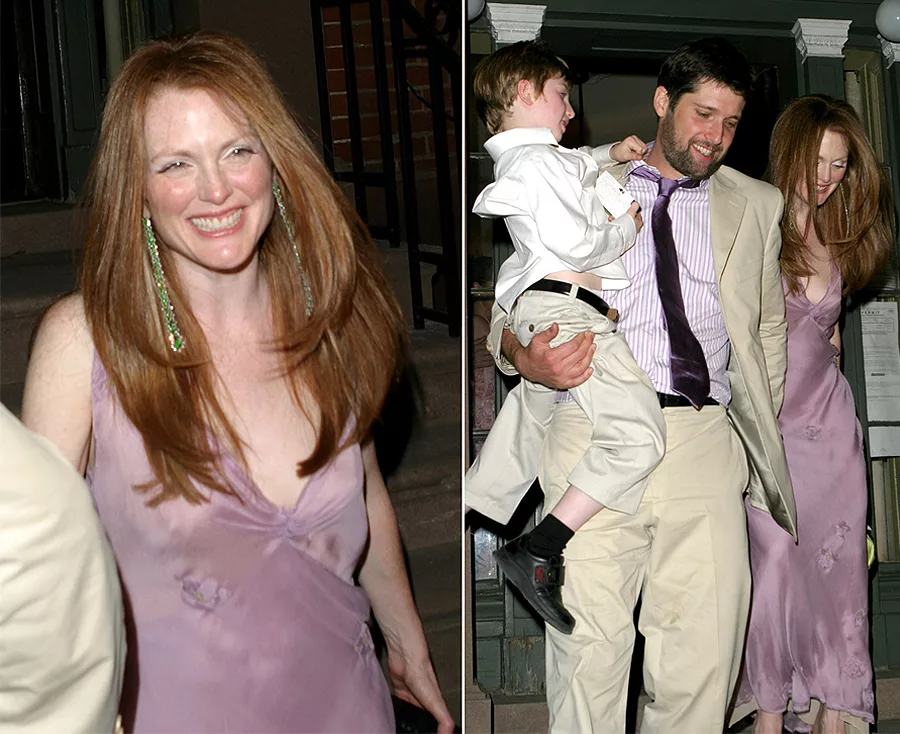 Non White Wedding Dresses - Julianne Moore Lilac Wedding Dress